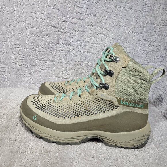 Vasque 7559 Torre AT GTX Women’s Size 7M Goretex Sage Green Leather Hiking Boots - Picture 4 of 10